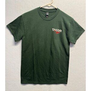 Tacor Logo Gildan DryBlend Dark Green Short Sleeve T-Shirt S